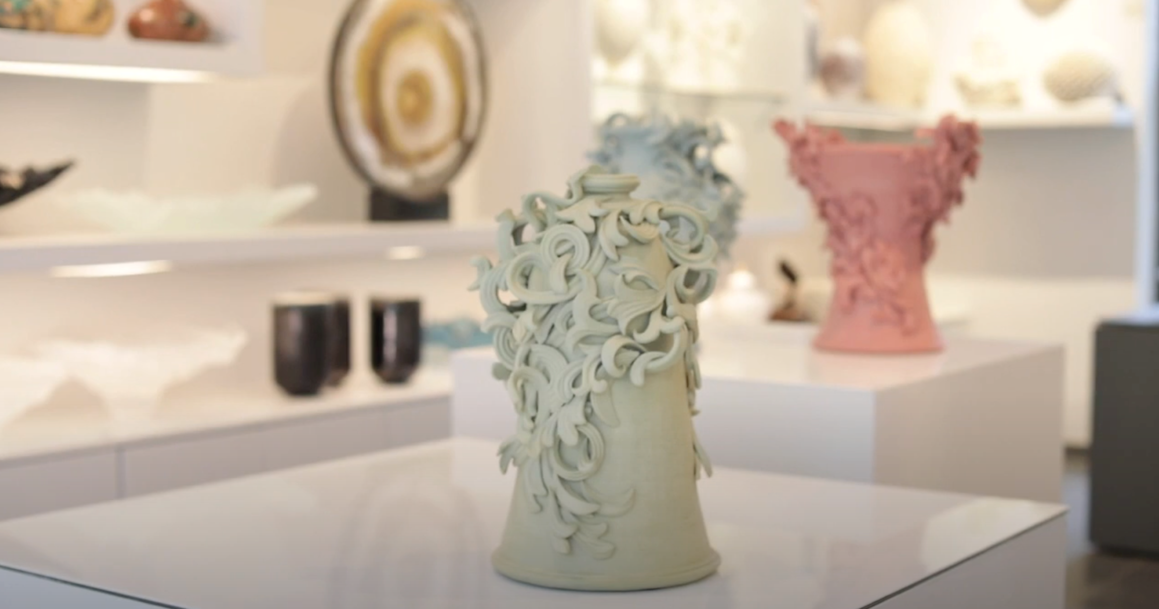 ceramic clay vase sculpture handmade by jo taylor 
