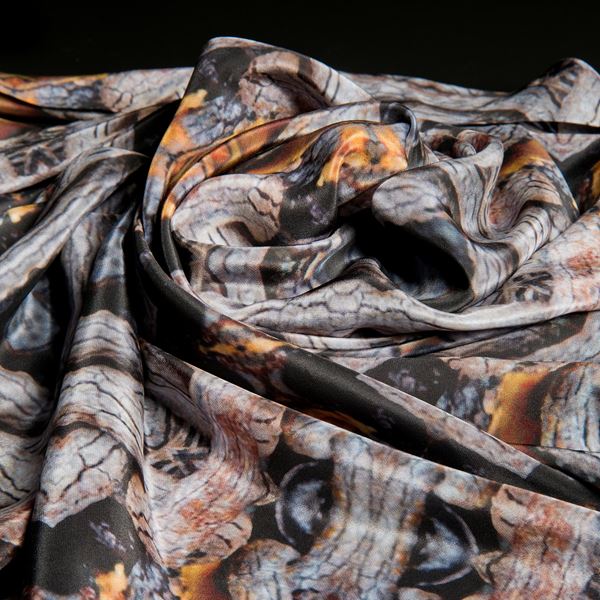 Lybster Harbour silk scarf