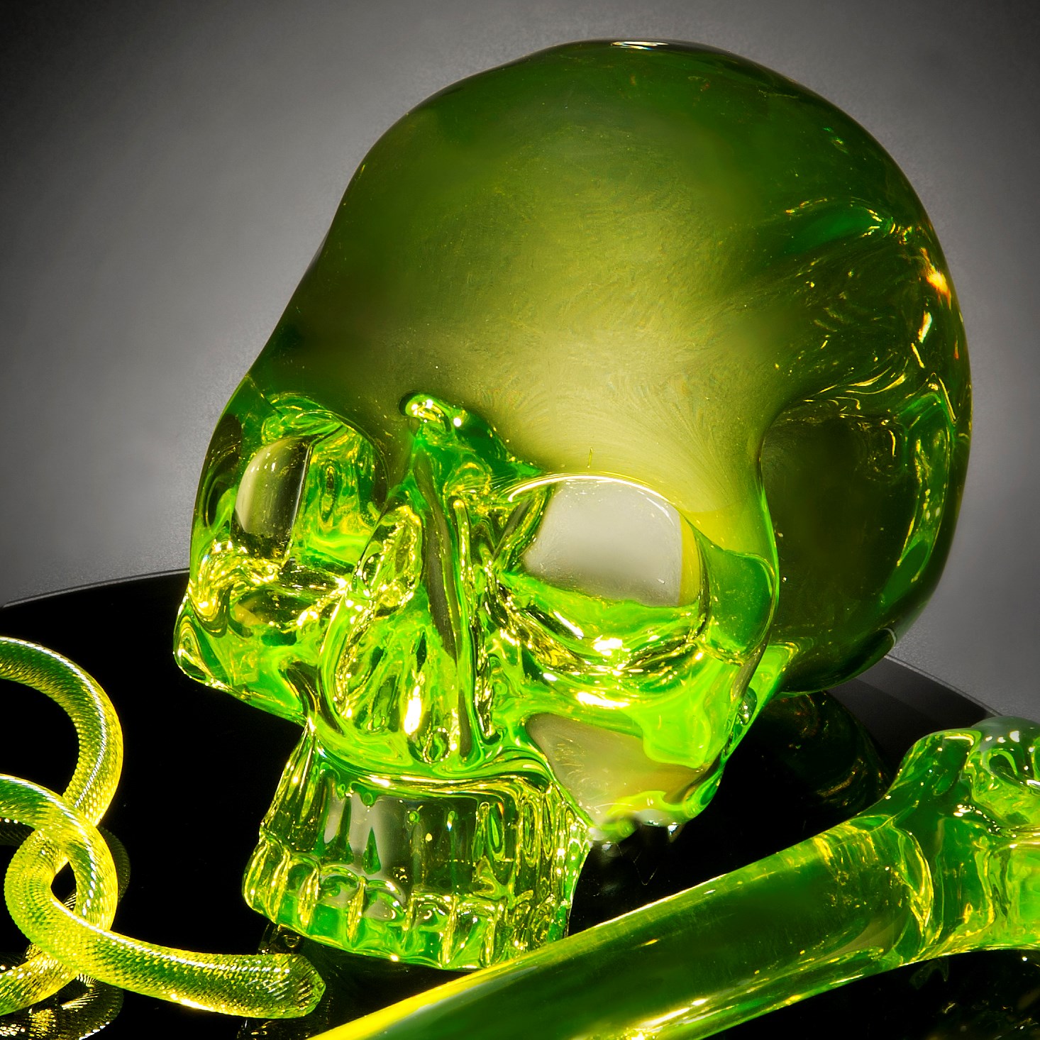 Uranium Glass shops Skull