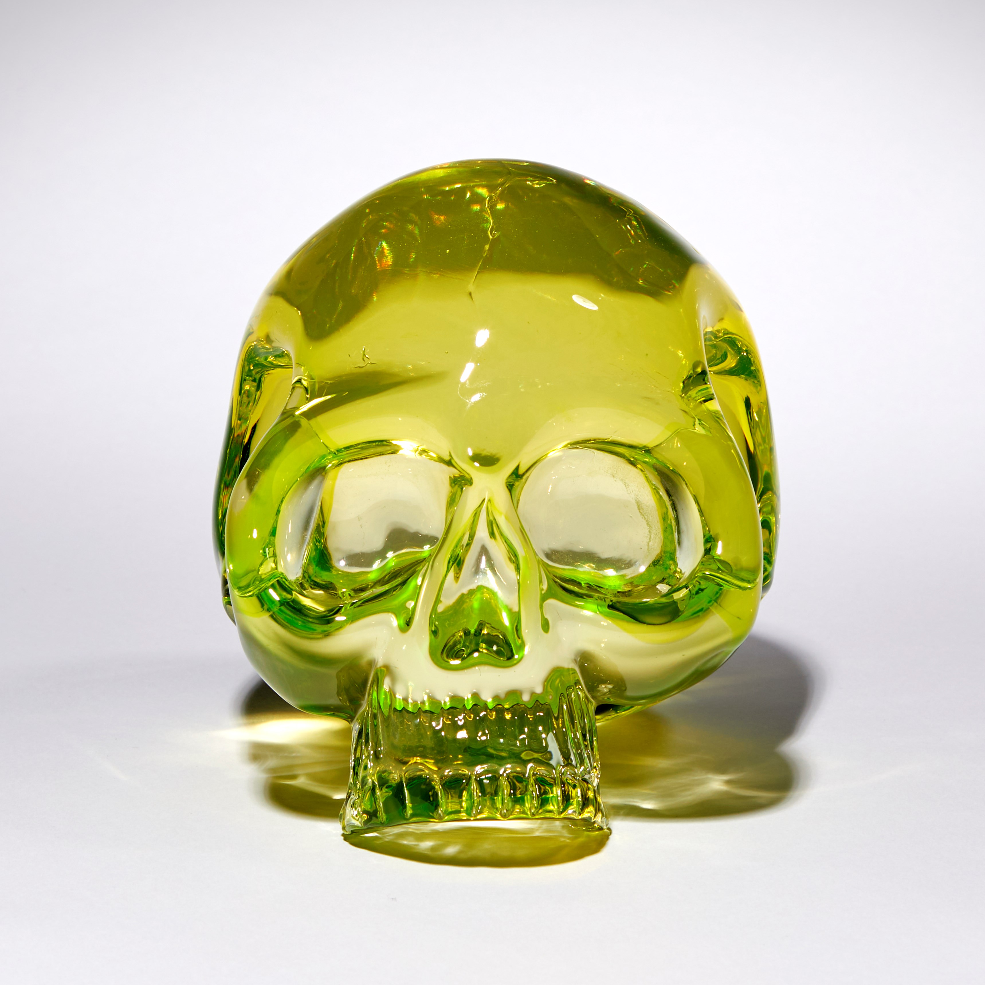 Uranium outlet Glass Skull ( XL Yellow)