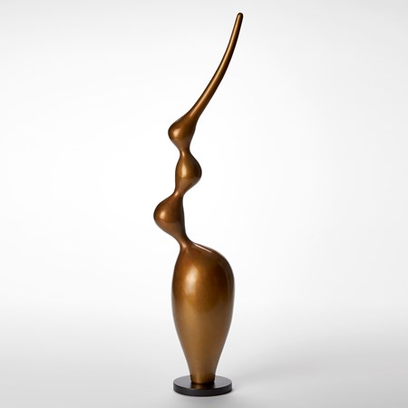 tall bronze abstract centrepiece sculpture on granite base