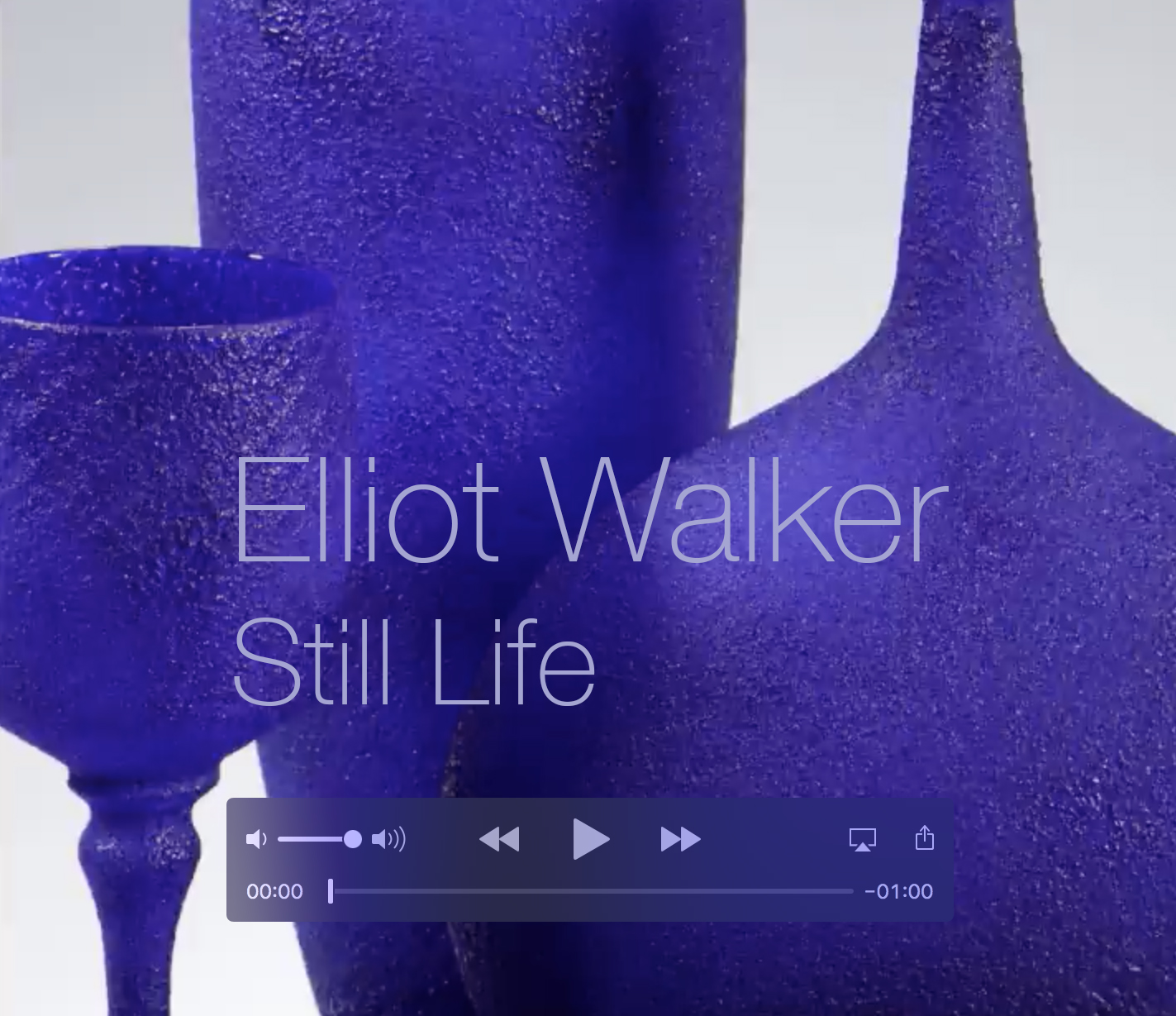 still life art glass sculpture by elliot walker hand blown sculpted