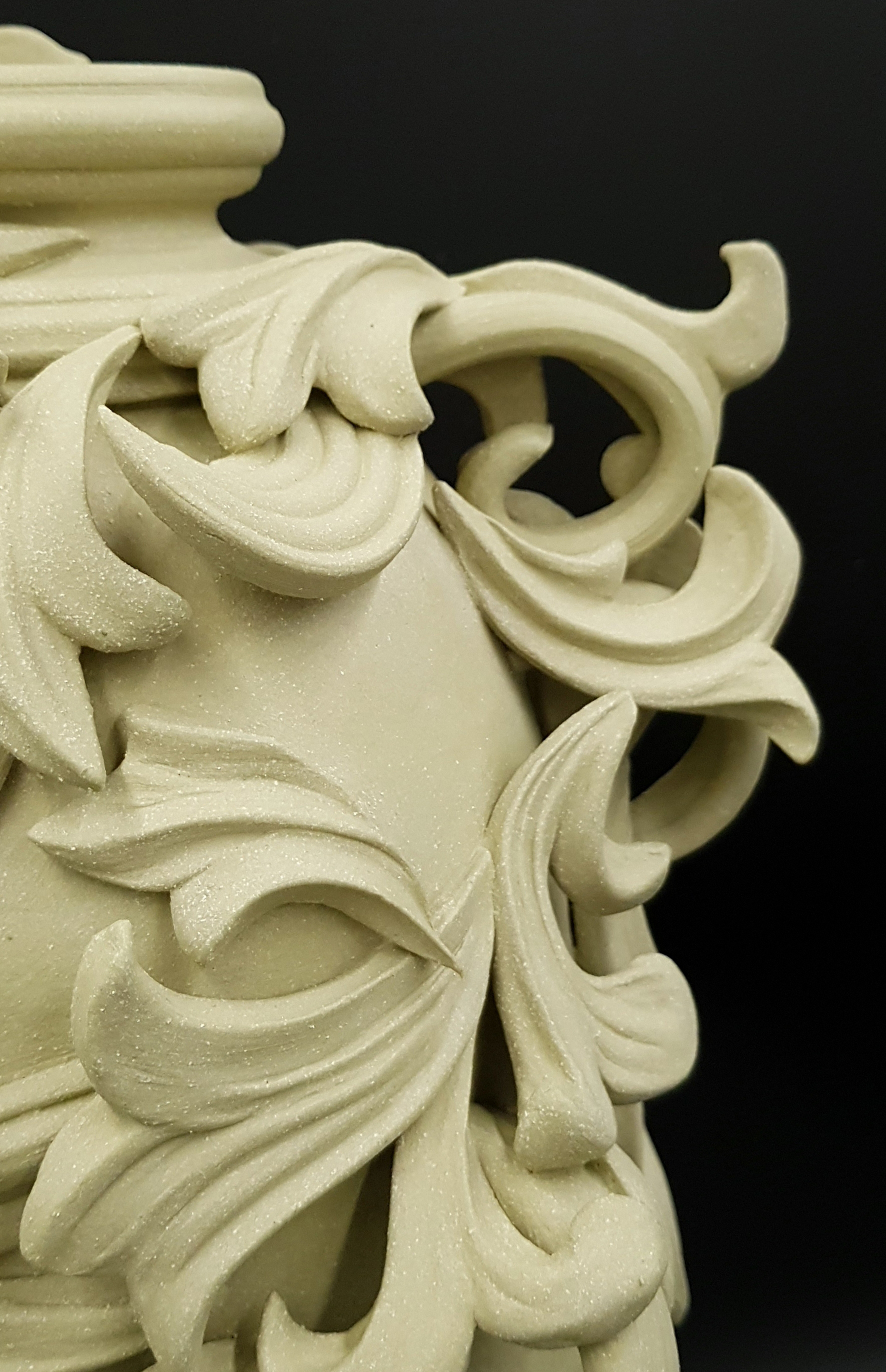 clay vase sculpture detail jo taylor