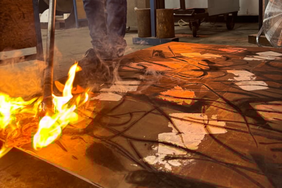 From Brushed to Burnt Pt 1 by Simon Moore | Solo exhibition