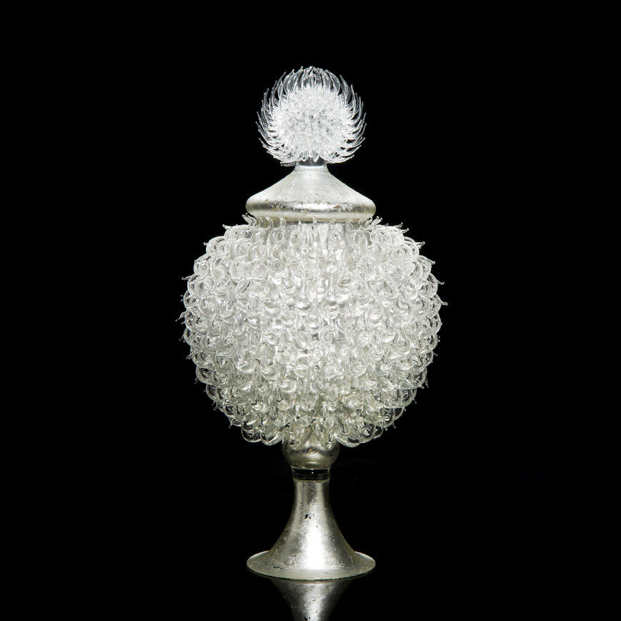 Round Argentum Jar with Thistle Top