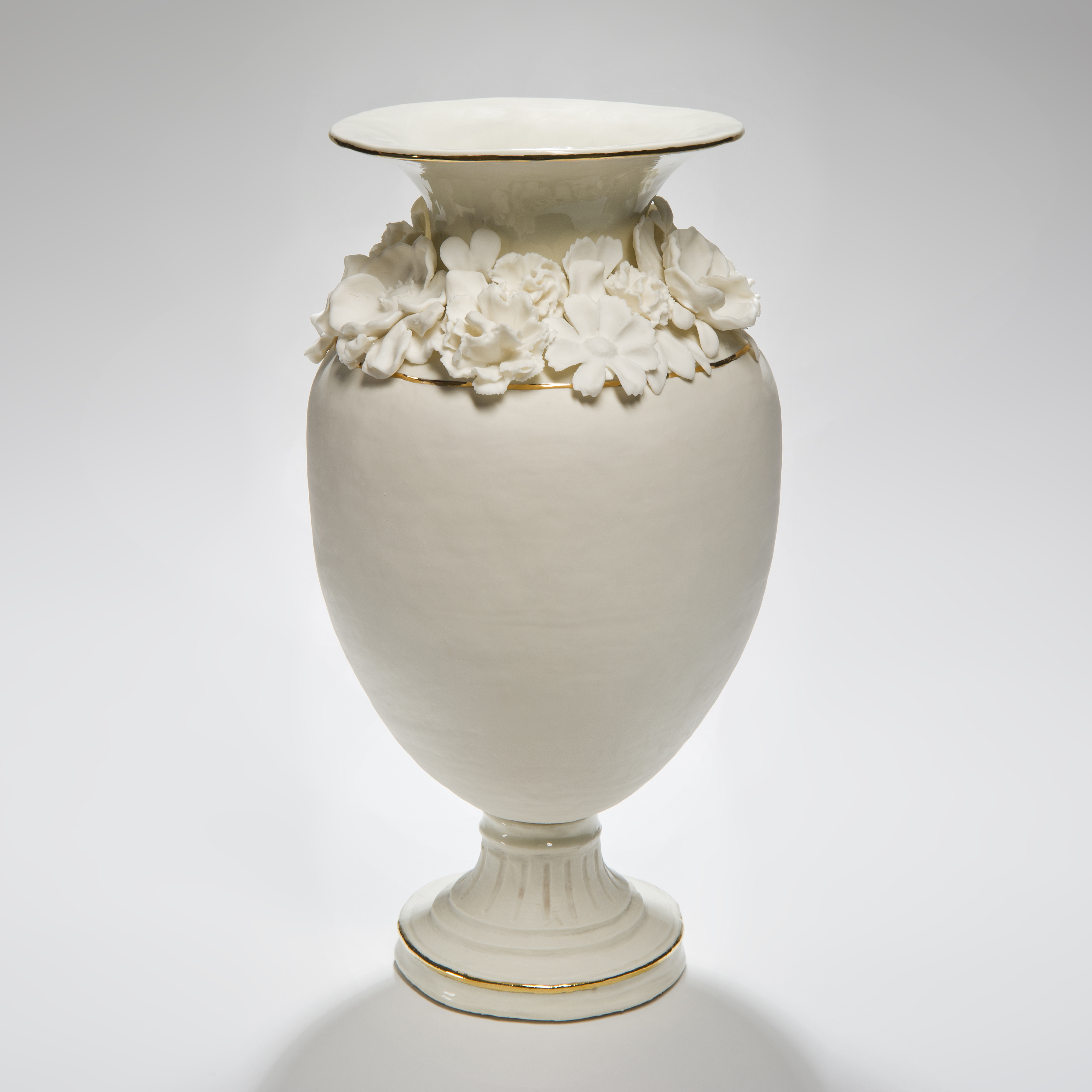 Forget Me Not footed vase