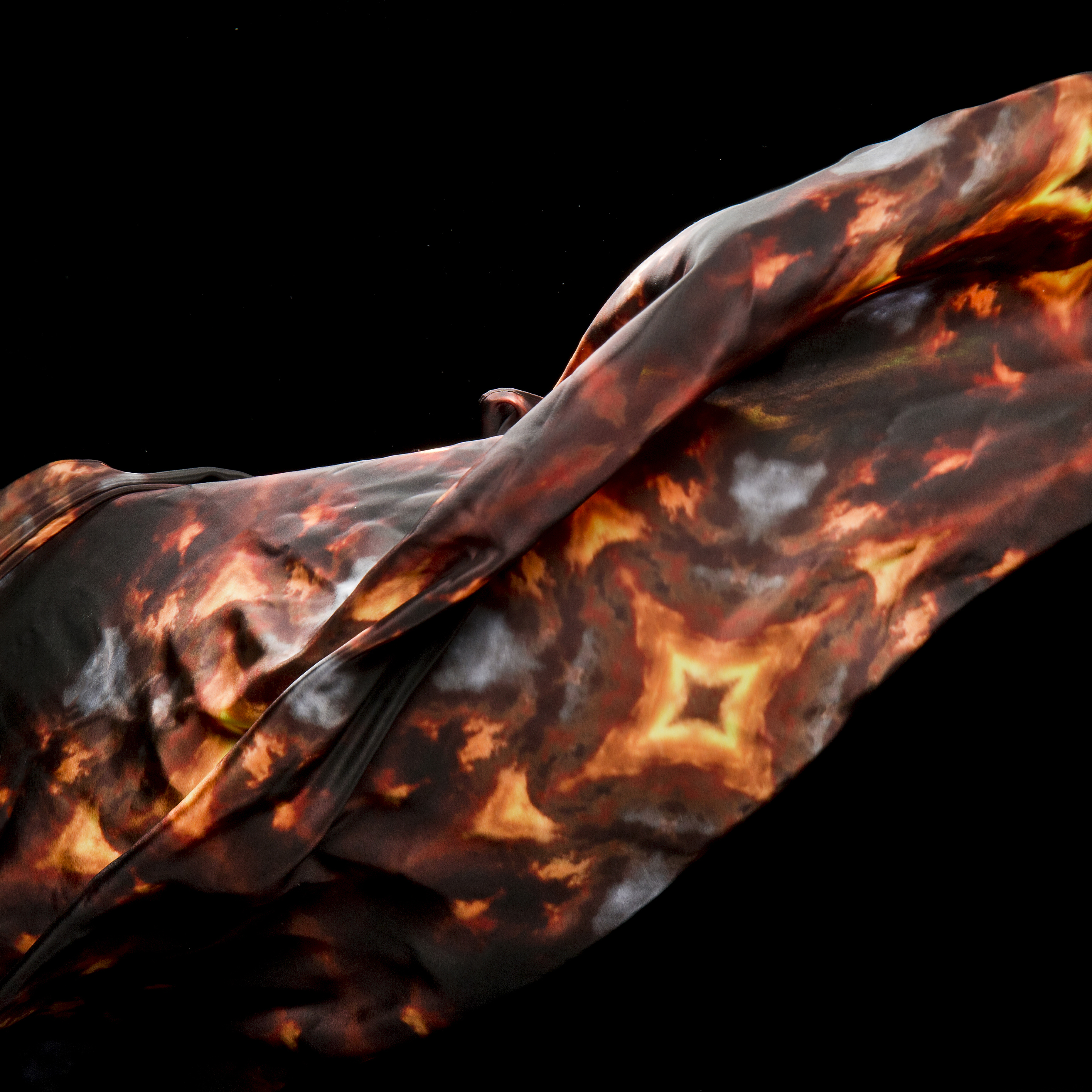 The Sunset After the Fire silk scarf