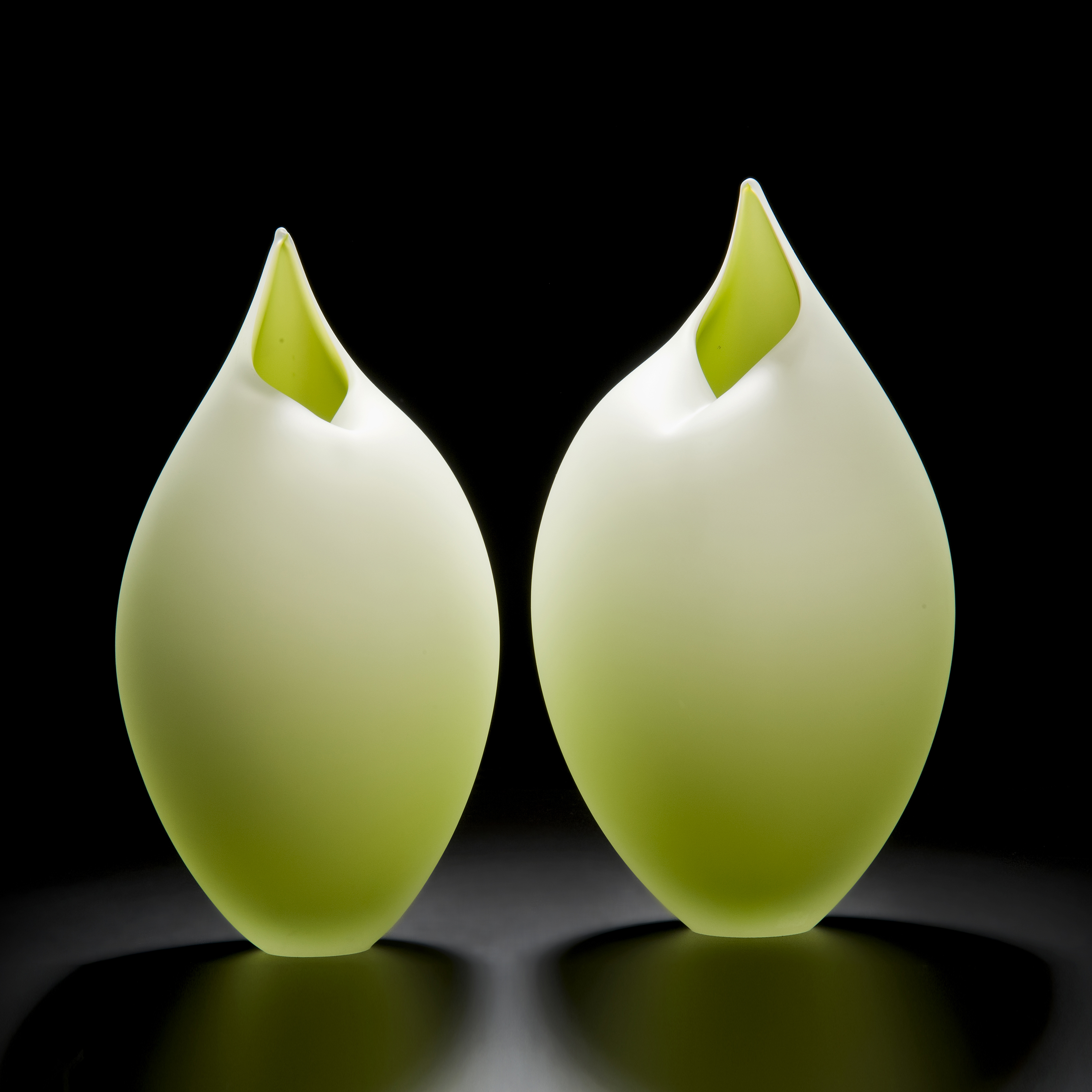 Small Birds in Lime Green