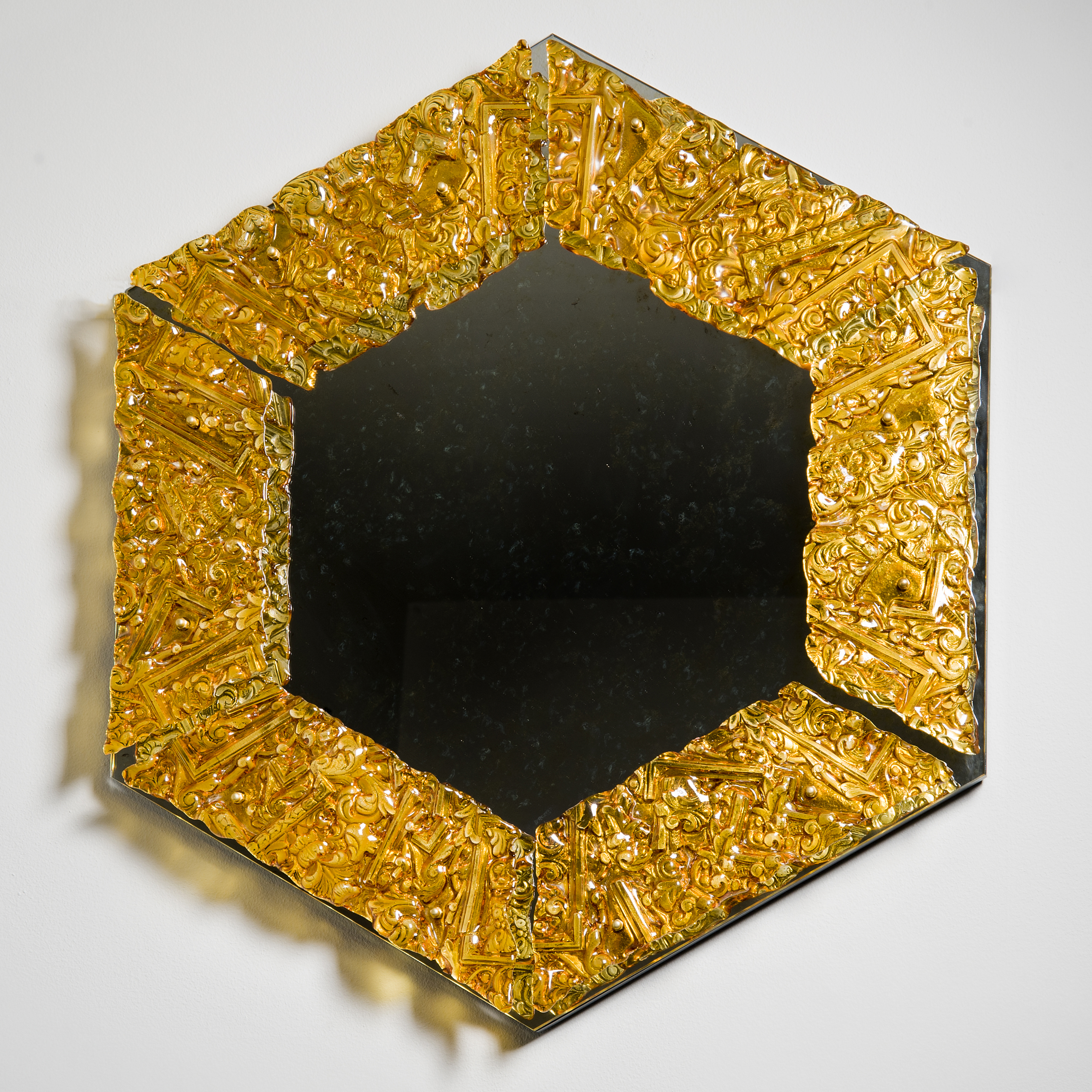 輸入雑貨　ミラーアートパネル『CHANELI』　特殊強化ガラス仕様　200cm Brett Manley - Amber Mirror | Vessel