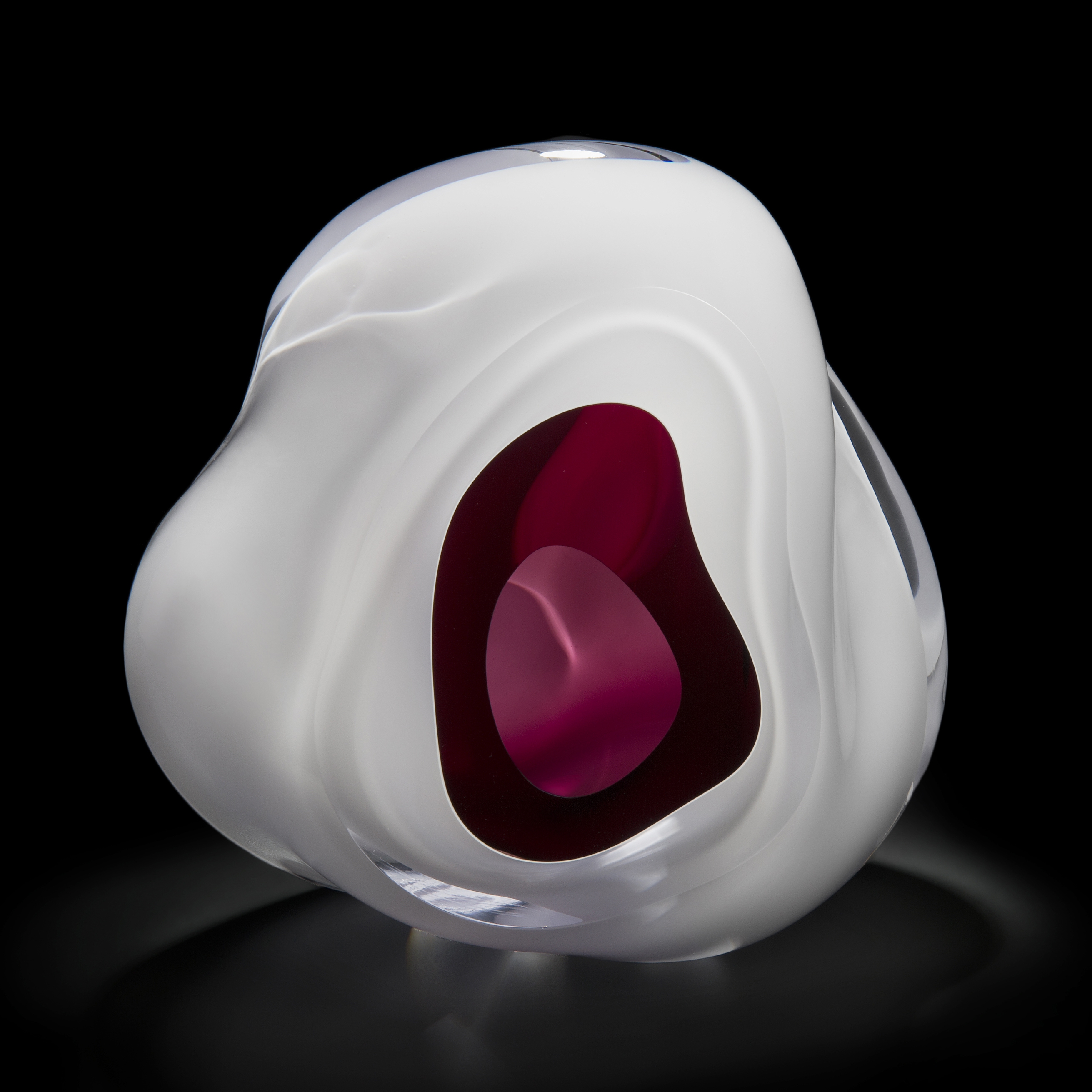 Small Ice Vug in Raspberry