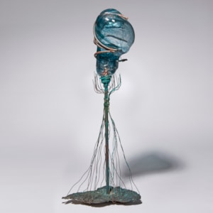 sculpted glass copper wire bronze ornate artwork