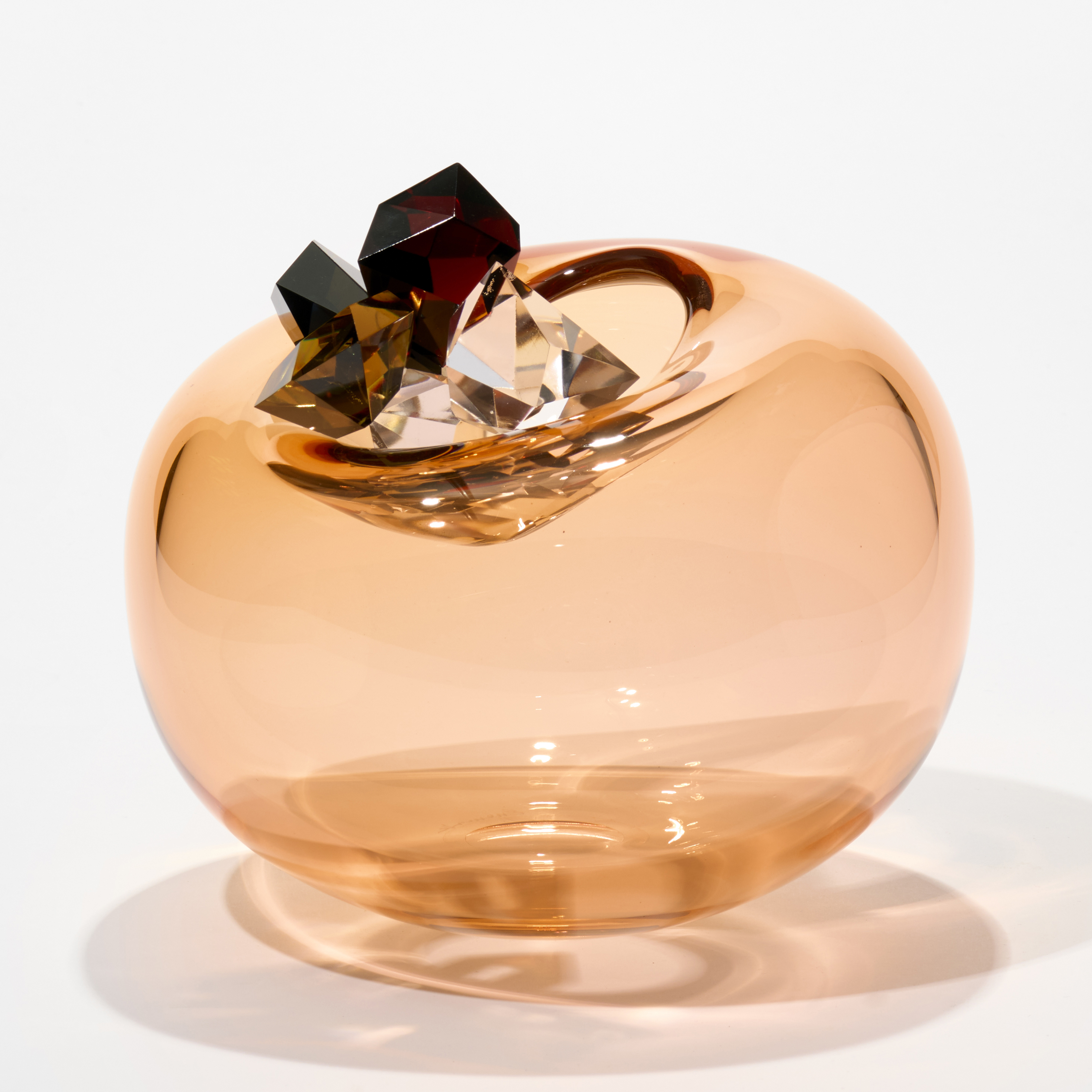  Cristal vase in Aurora Rotlich II