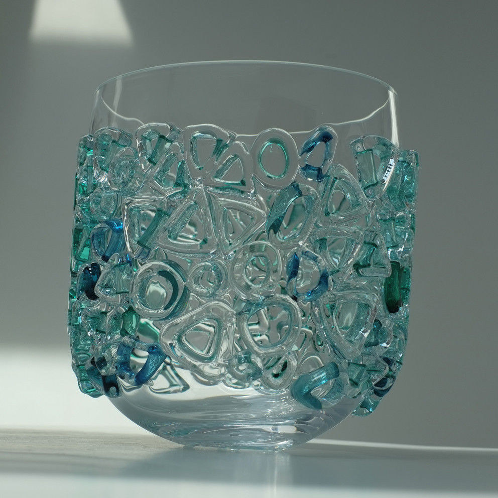 Triangle Field in Aqua