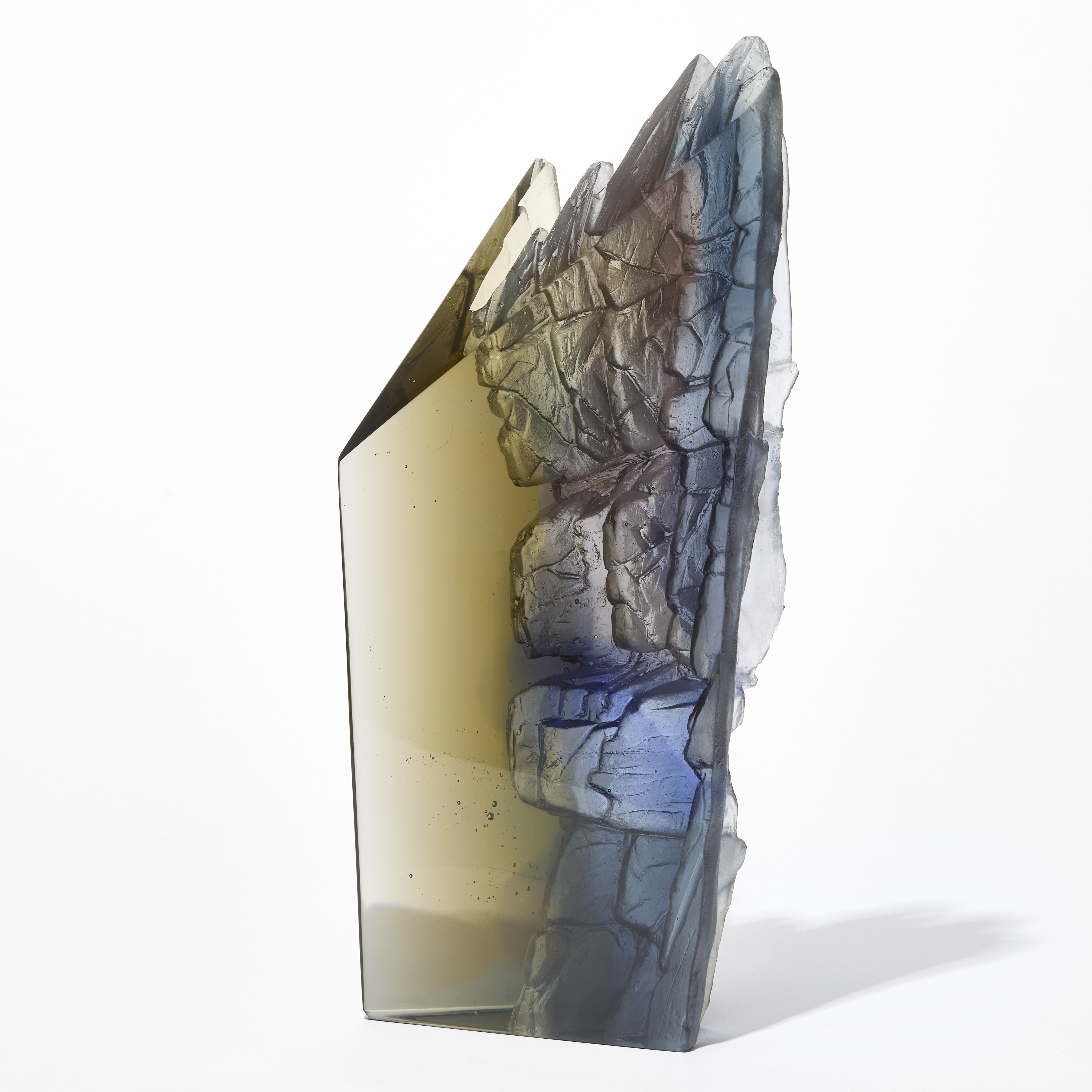 Cliff in Amber & Steel Blue II