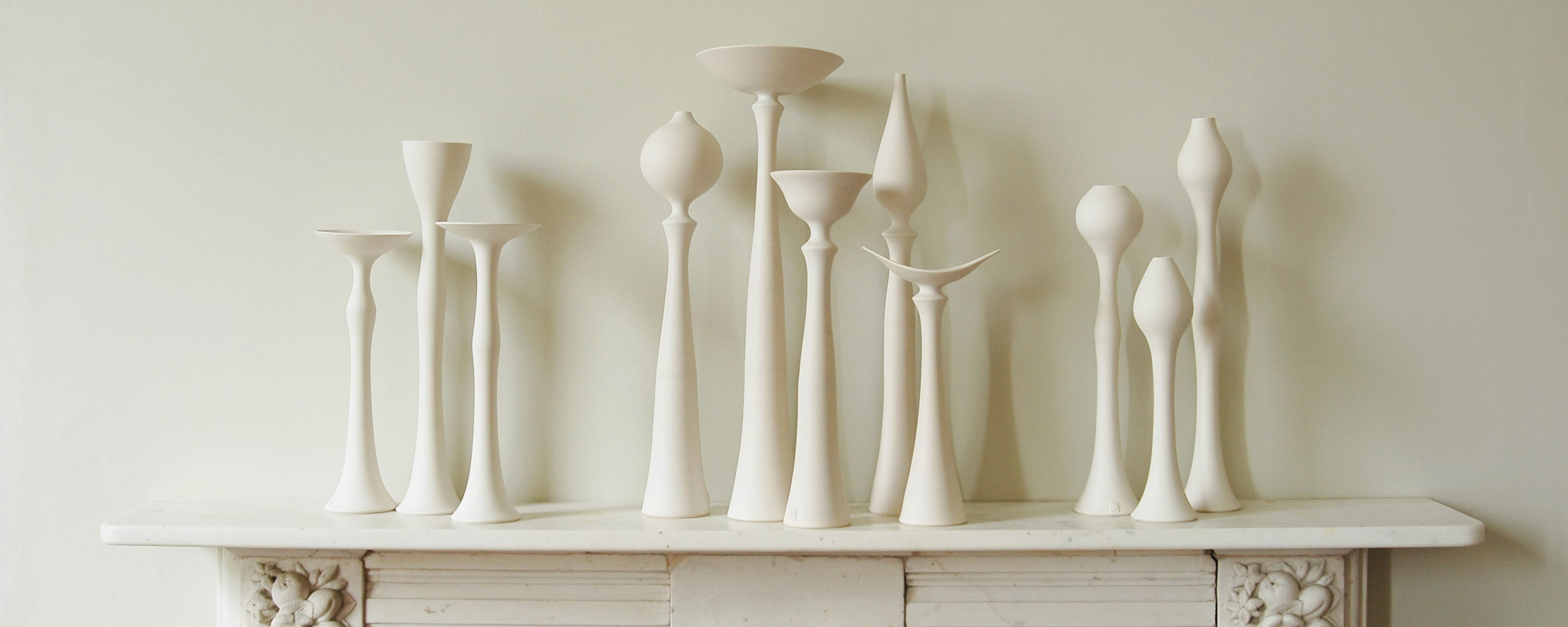 Tall White Flowers by Vivienne Foley