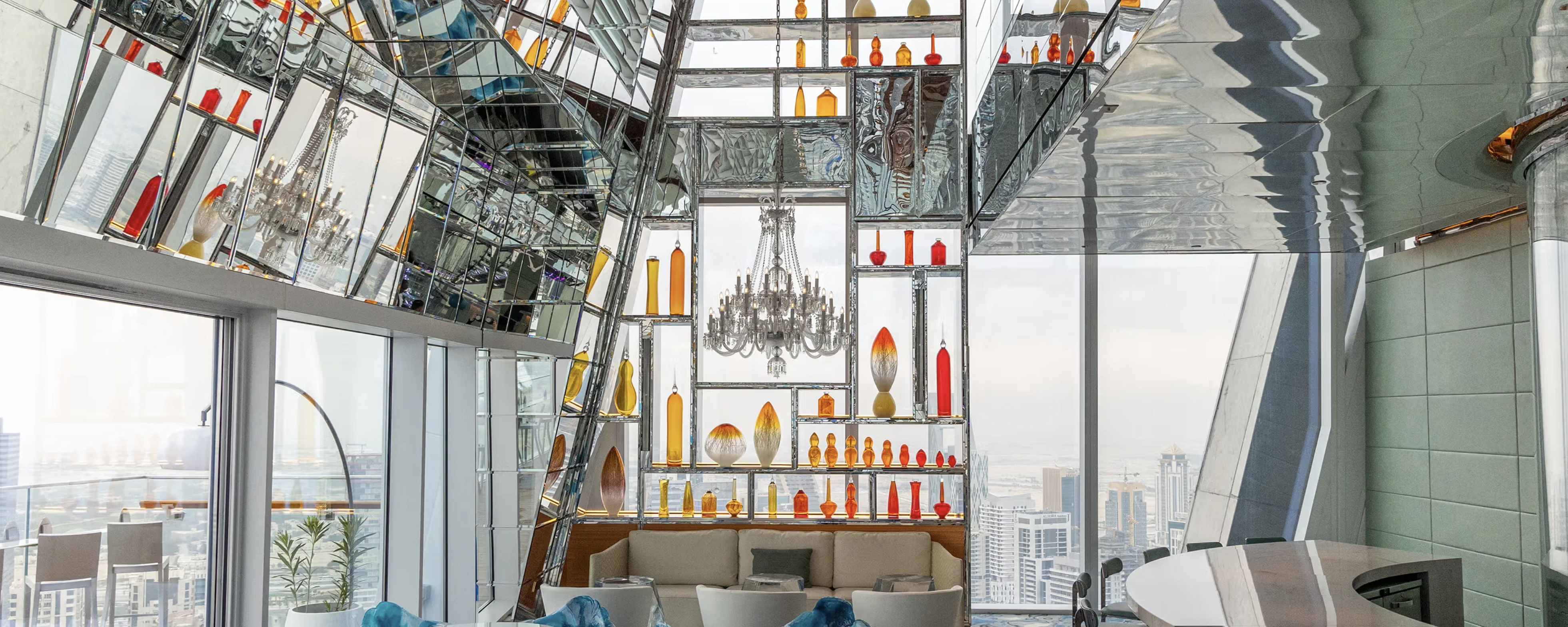 Fire & Ice installation by Louis Thompson | Fairmont Hotel | Doha